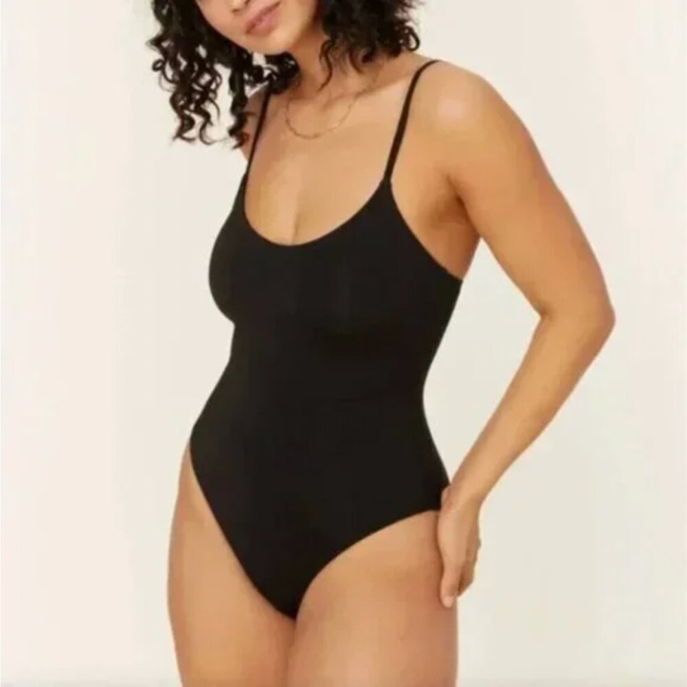 NWT Andie Swim The Amalfi One Piece Swimsuit Womens L Black - Picture 1 of 11